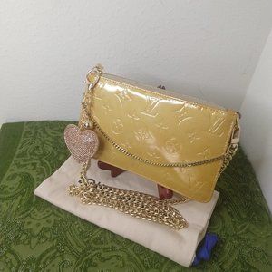 Louis Vuitton Yellow Vernis Lexington Pochette